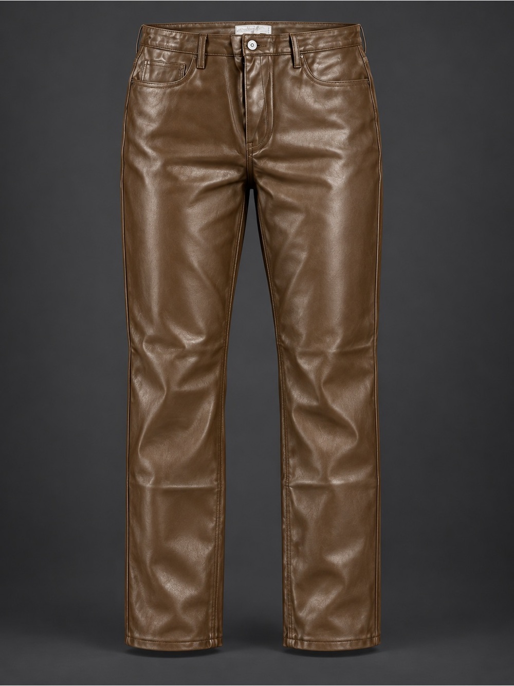 Brown Faux Leather Pants US Size 17 (Juniors )
